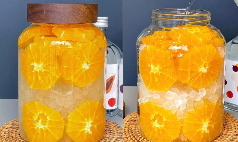cách làm rượu cam gọt vỏ
