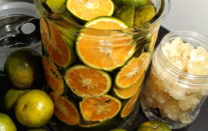 rượu cam không gọt vỏ