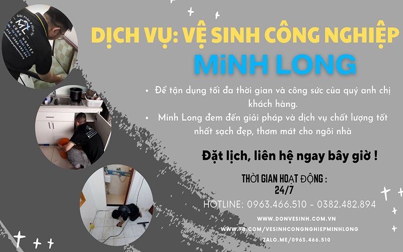 Dịch vụ vệ sinh Minh Long