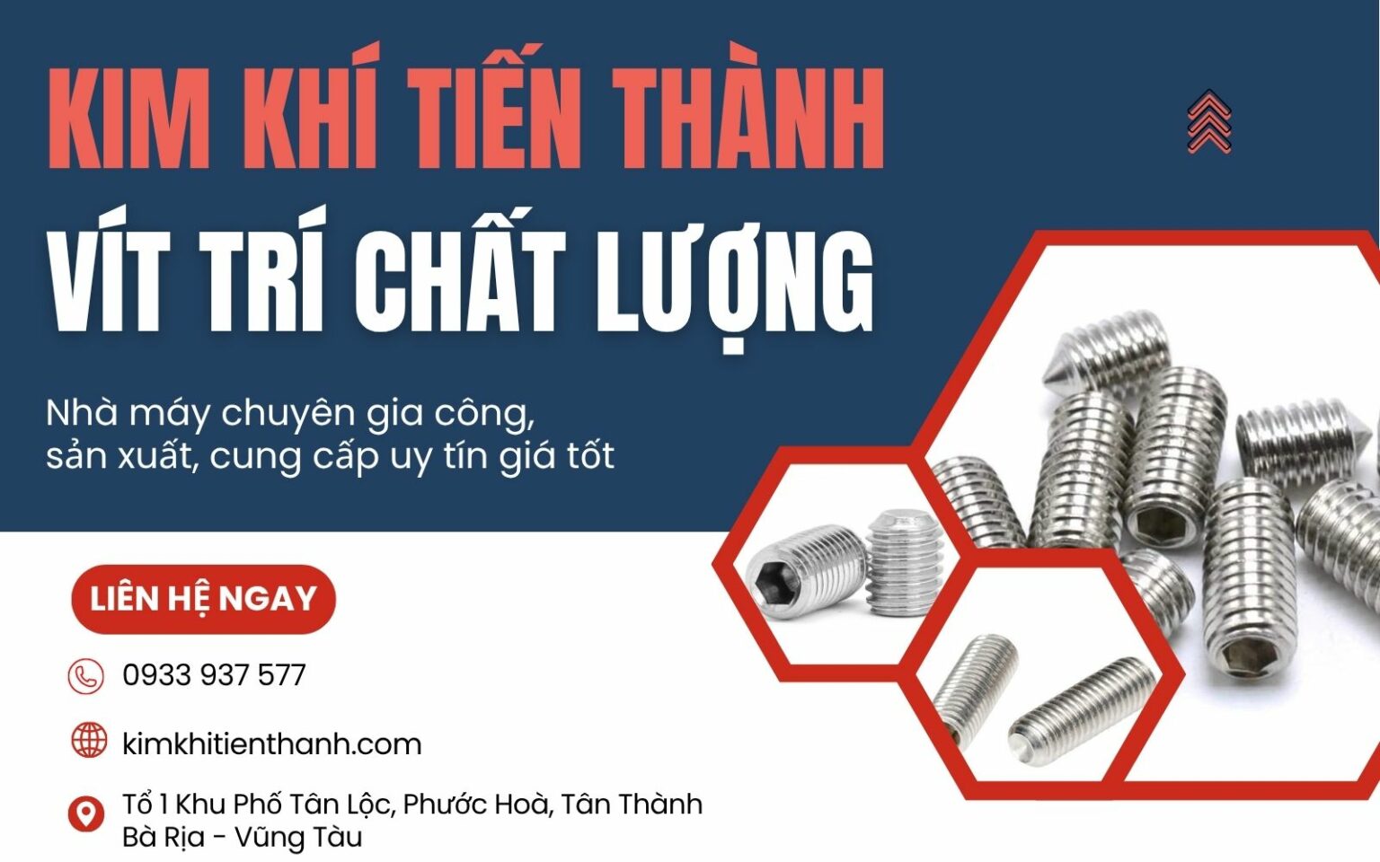 Kim Khí Tiến Thành - Xưởng gia công vít trí uy tín